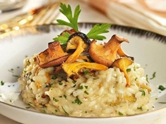 Skvělé krémové rizoto připravíte z kvalitní rýže a silného vývaru. Lišky mu dodají perfektní chuť.
