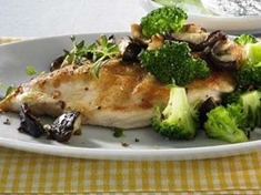 
	Recept na kuřecí plátek s brokolicí a houbami shiitake.
