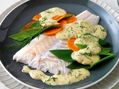 
	Připravte si dietní rybu z římského hrnce s hořčičnou omáčkou a mrkví.
