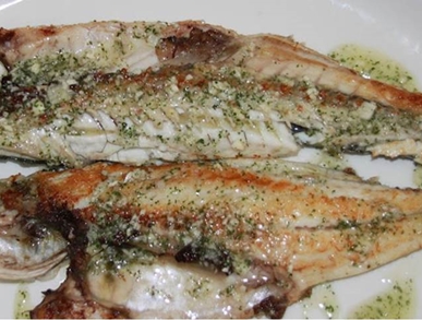 Ryba s česnekovou omáčkou