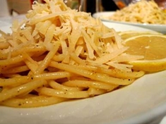 
	Špagety s citrónem a pomerančem.
