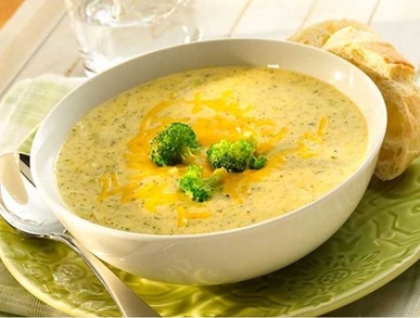 Krémová sýrová polévka s brokolicí